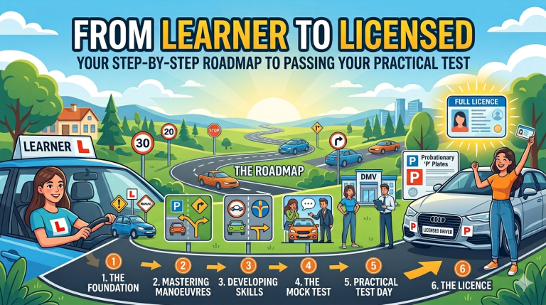 From Learner to Licensed: Your Step-by-Step Roadmap to Passing Your Practical Test
